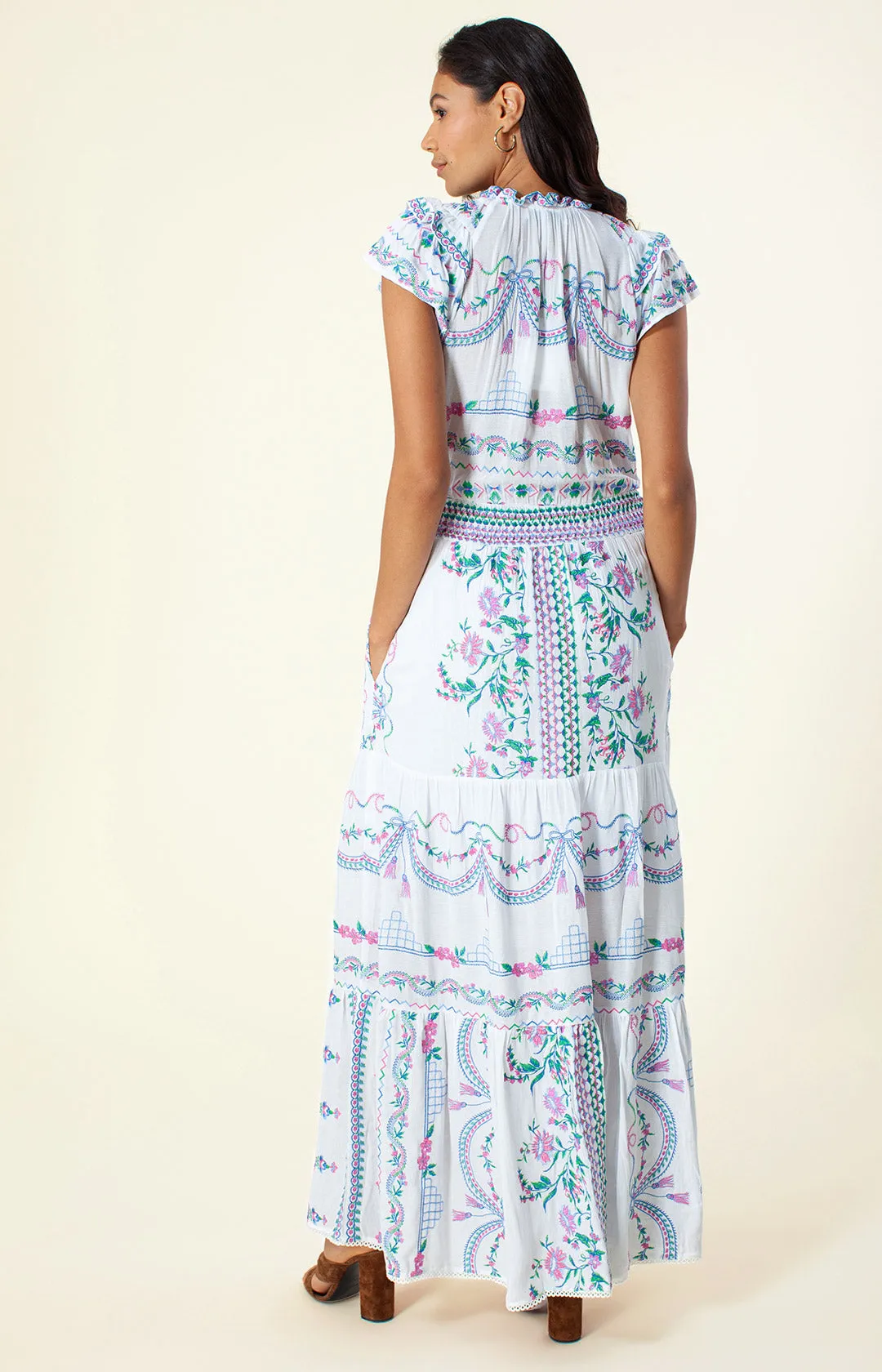 Francoise Embroidered Maxi Dress sold by Hale Bob product image thumbnail 2