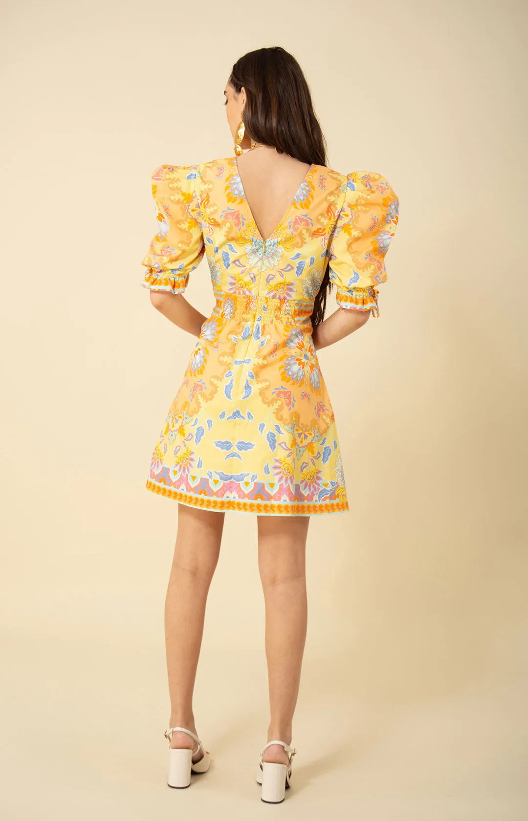 Skylar Poplin Puff Sleeve Dress sold by Hale Bob product image thumbnail 2