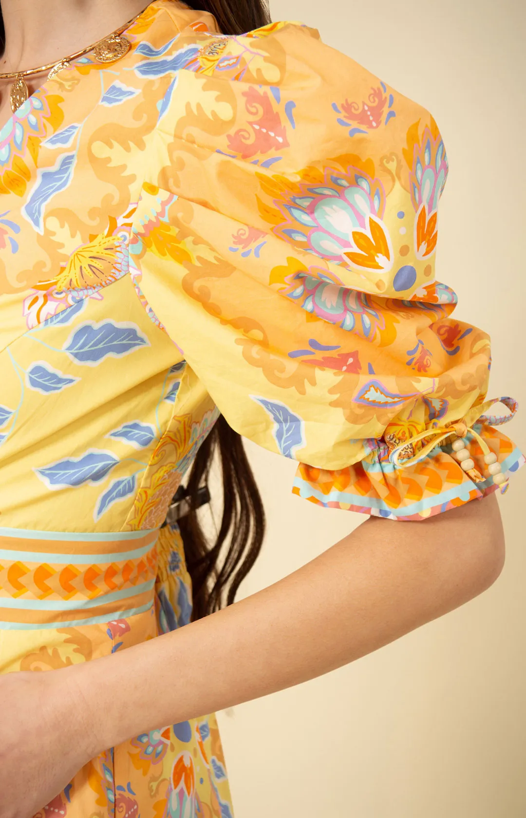 Skylar Poplin Puff Sleeve Dress sold by Hale Bob product image thumbnail 3