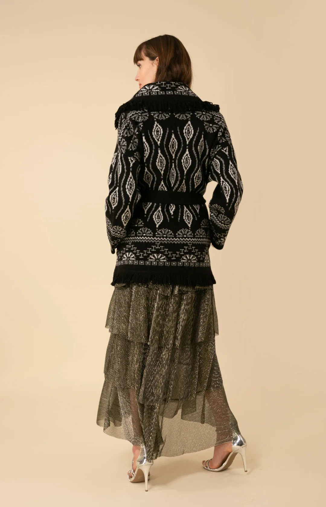 Emmy Fringe Wrap Sweater sold by Hale Bob product image thumbnail 2