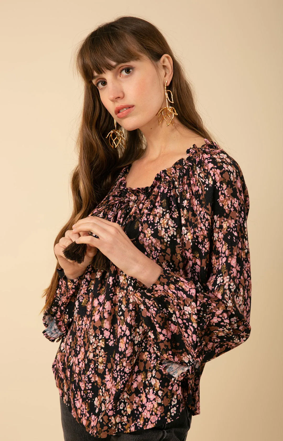 Livia Crepe Top sold by Hale Bob