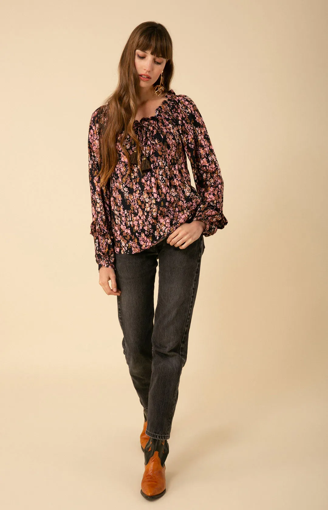 Livia Crepe Top sold by Hale Bob product image thumbnail 3