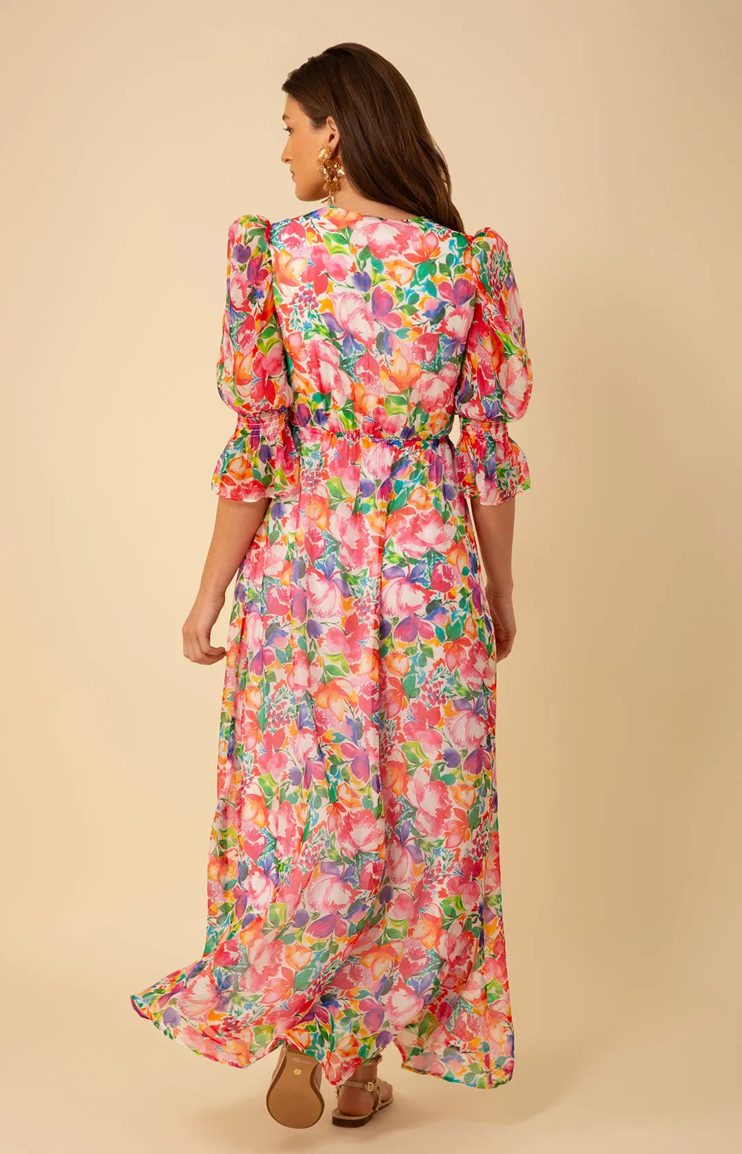Ophelia Chiffon Maxi Dress sold by Hale Bob product image thumbnail 3