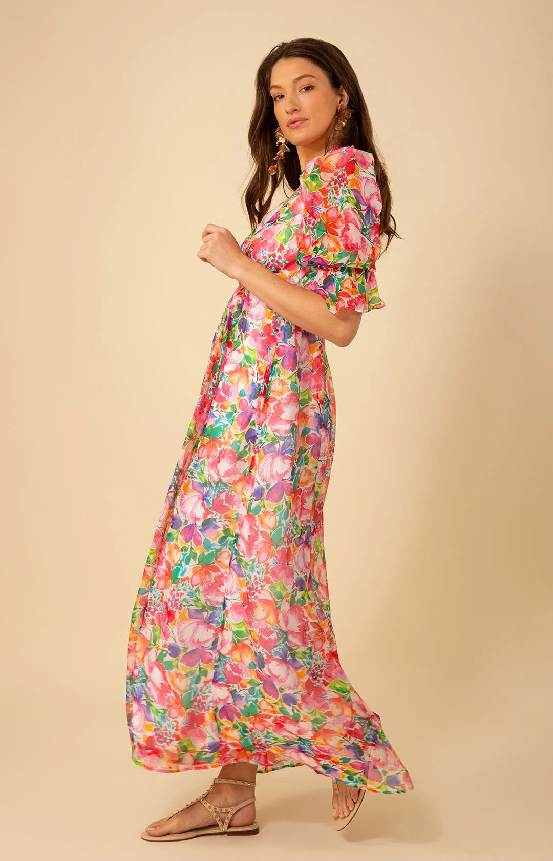 Ophelia Chiffon Maxi Dress sold by Hale Bob product image thumbnail 5