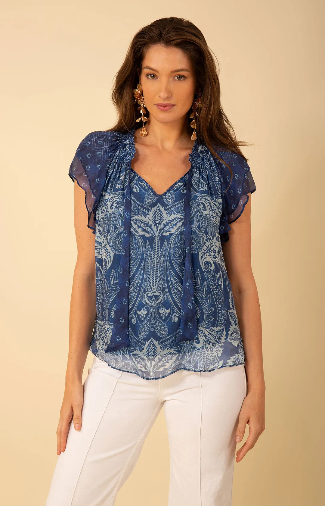 Evelynn Chiffon Top sold by Hale Bob product image thumbnail 5