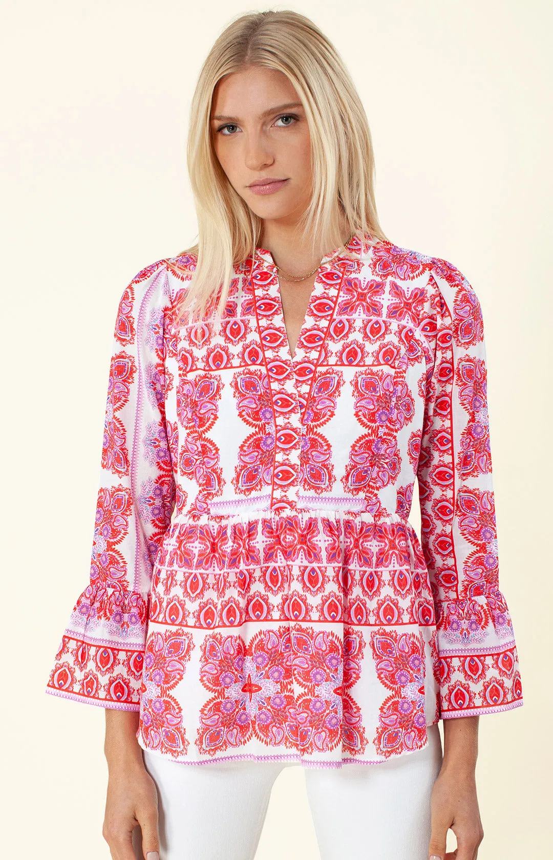 Sarah Voile Top sold by Hale Bob