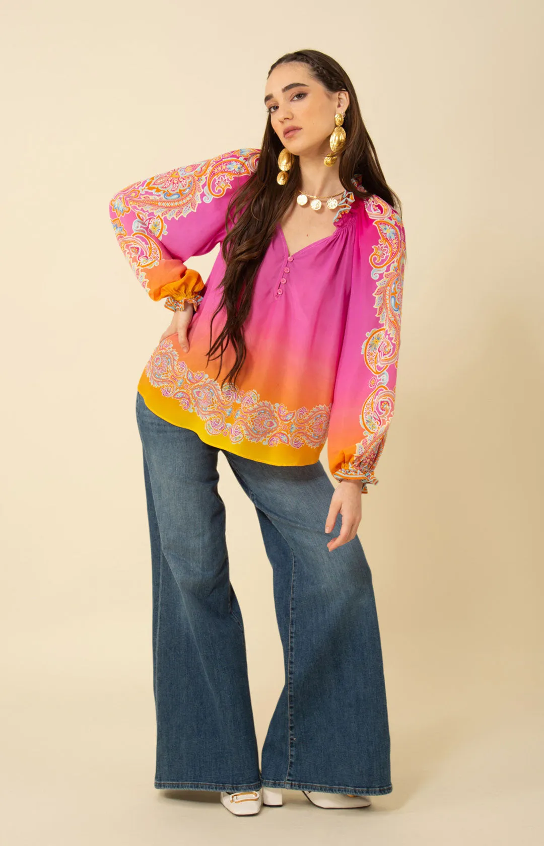 Everleigh Silk Top sold by Hale Bob