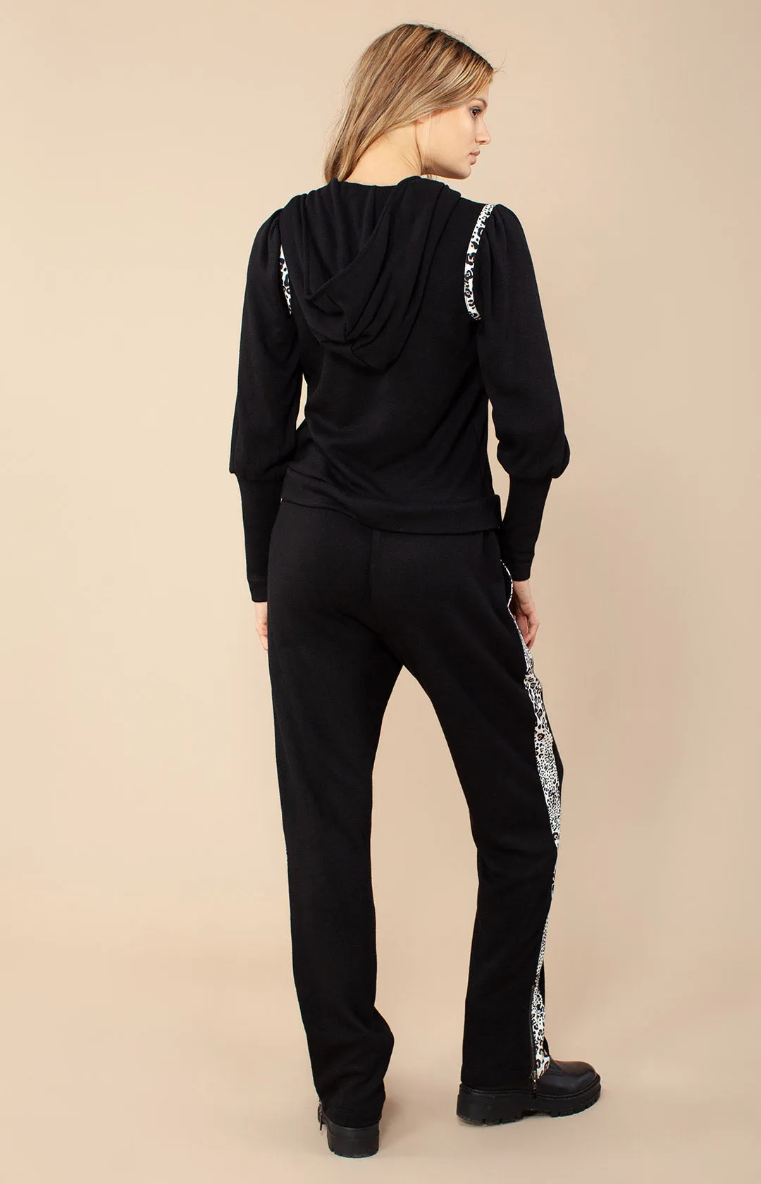 Zuri Solid Zip Up Hoodie sold by Hale Bob product image thumbnail 4