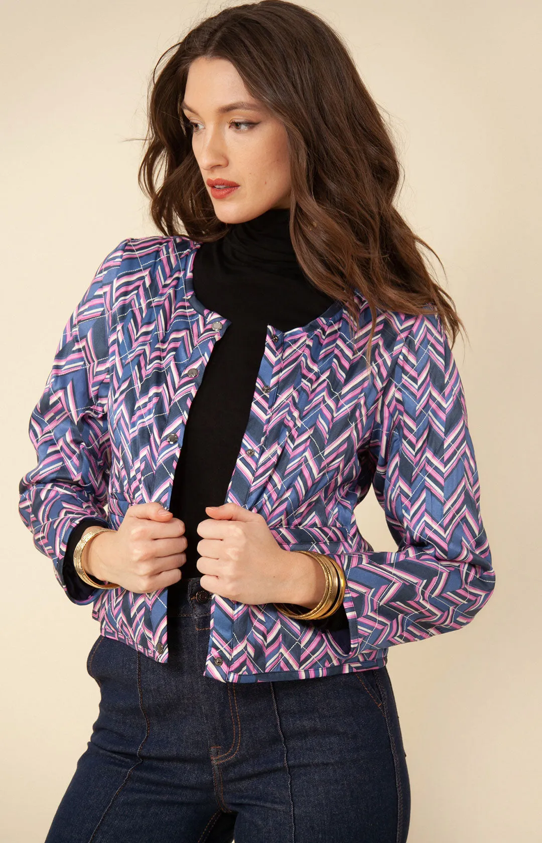 Sofia Quilted Jacket sold by Hale Bob