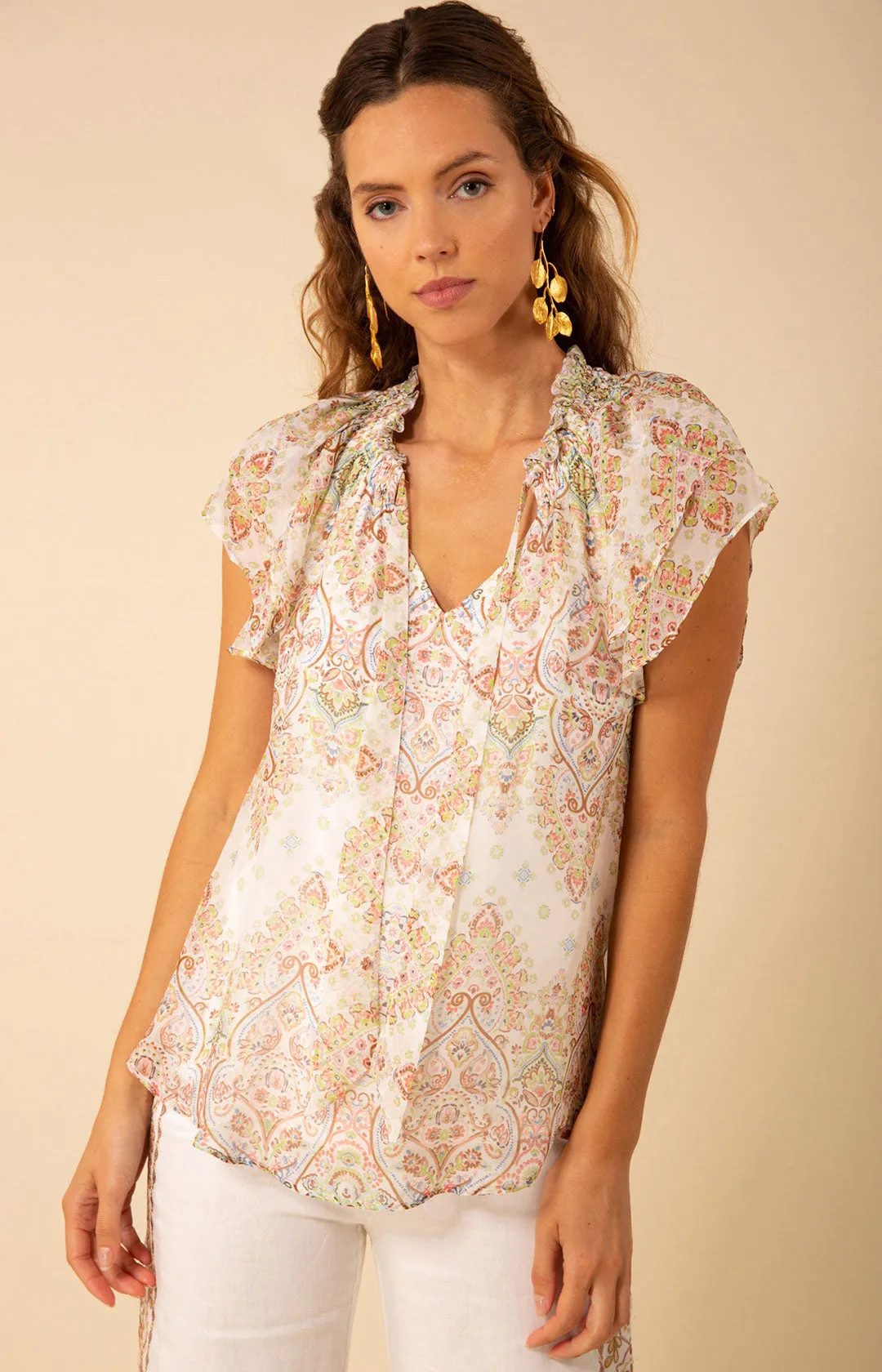 Julianna Chiffon Top sold by Hale Bob
