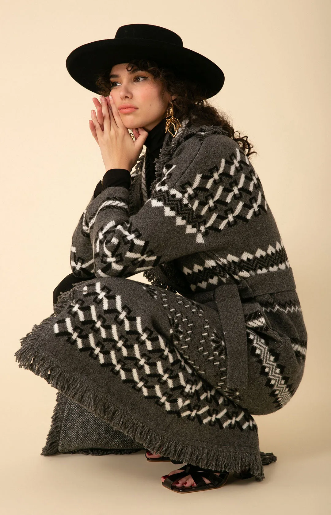 Diane Midi Jacquard Sweater sold by Hale Bob product image thumbnail 3