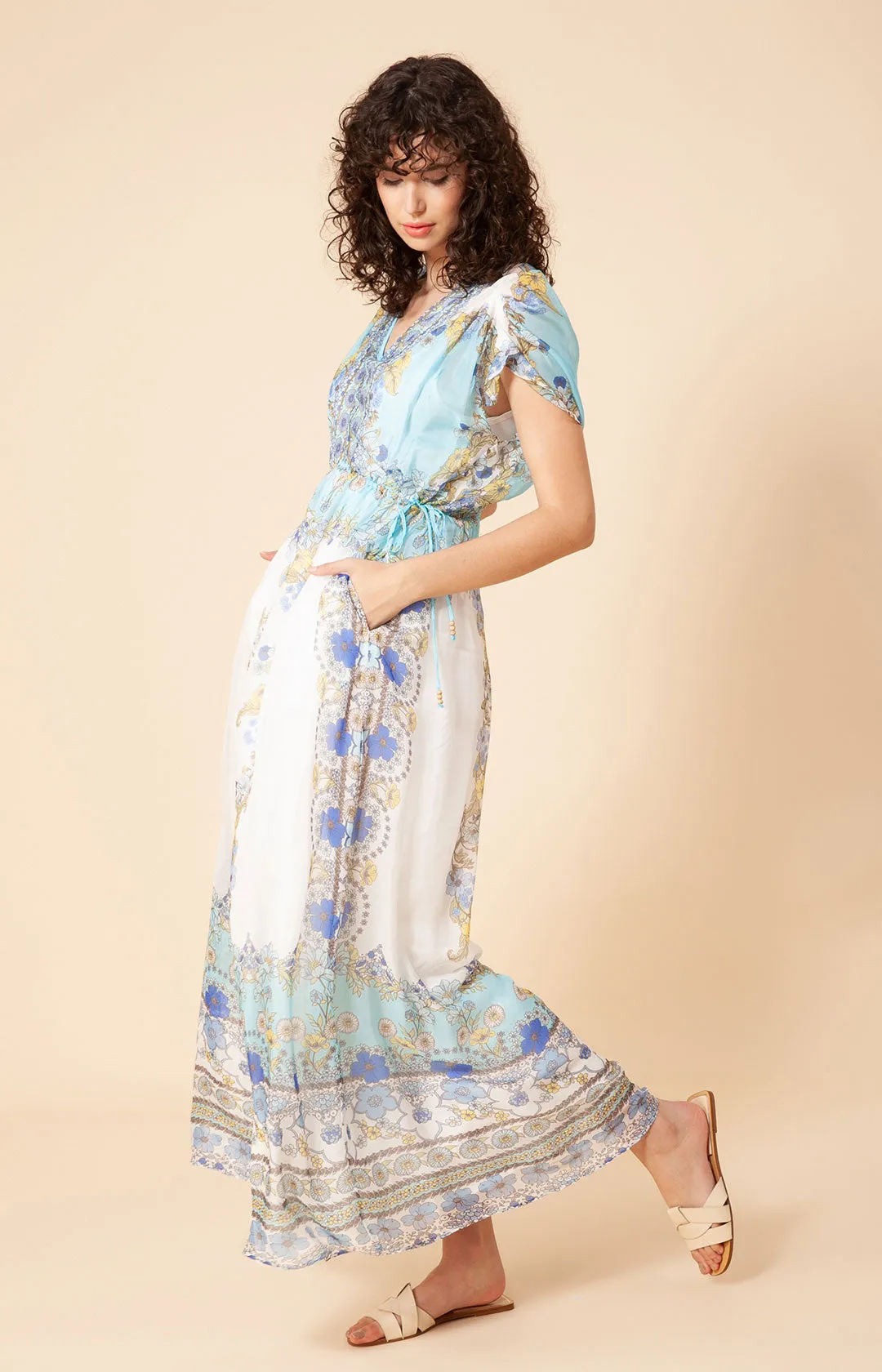 Avant Chiffon Maxi Dress sold by Hale Bob product image thumbnail 3