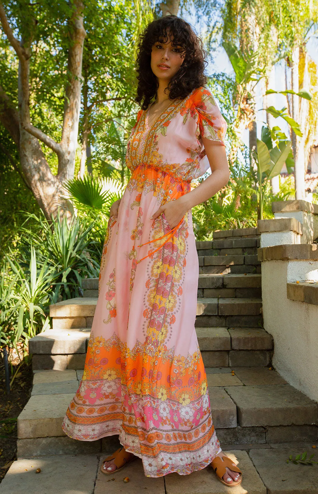 Avant Chiffon Maxi Dress sold by Hale Bob product image thumbnail 4