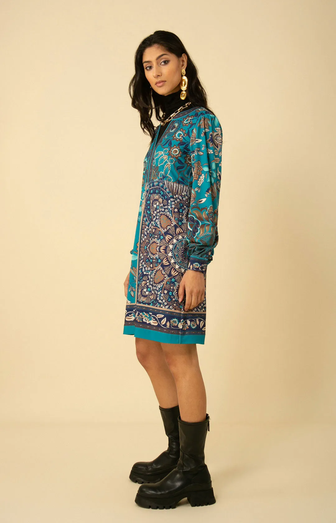 Paisley Jersey Dress sold by Hale Bob product image thumbnail 3
