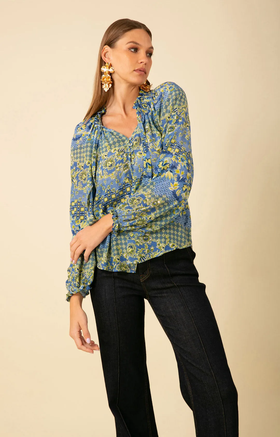 Raelyn Silk Top sold by Hale Bob product image thumbnail 4