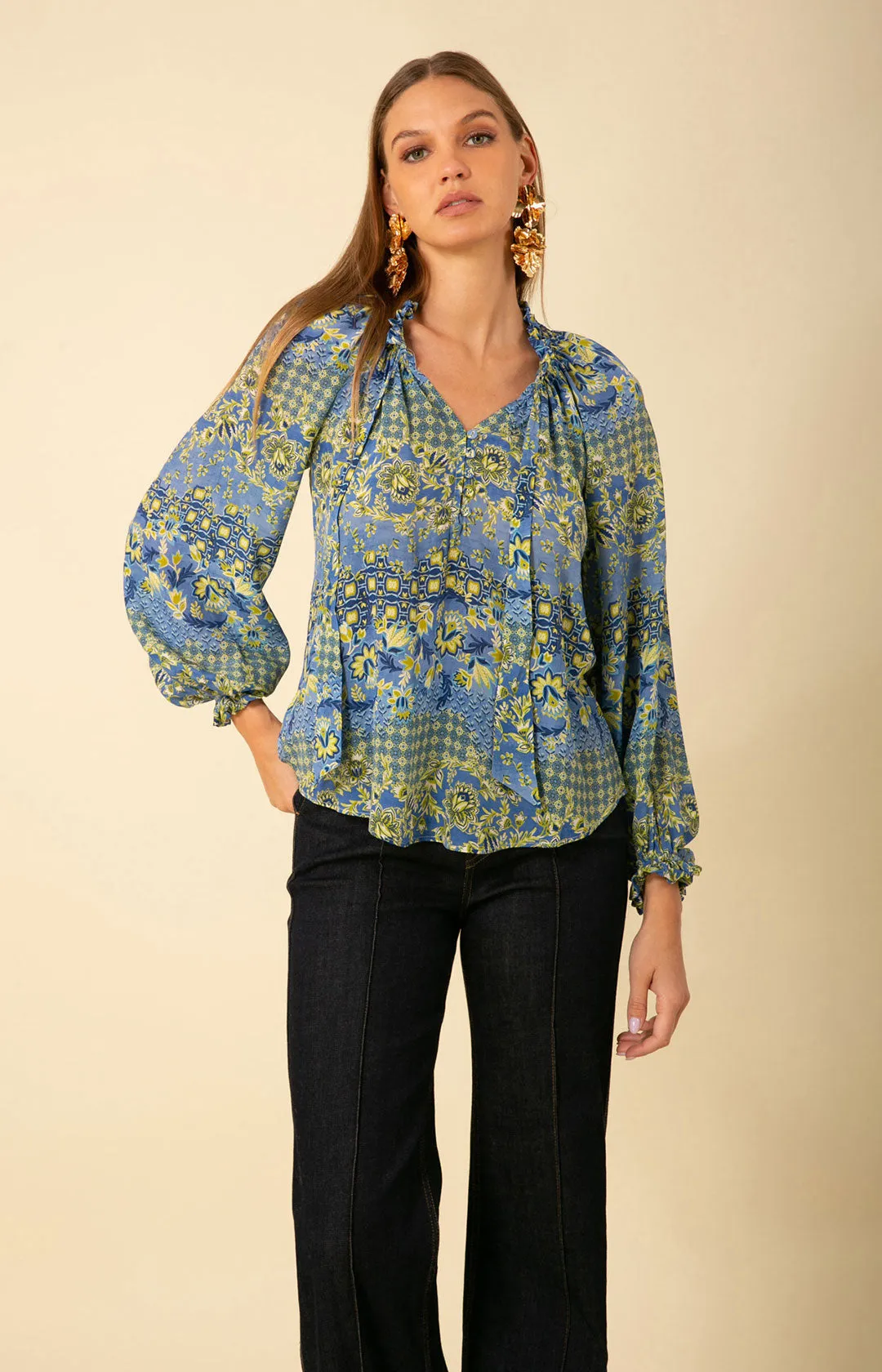 Raelyn Silk Top sold by Hale Bob product image thumbnail 3