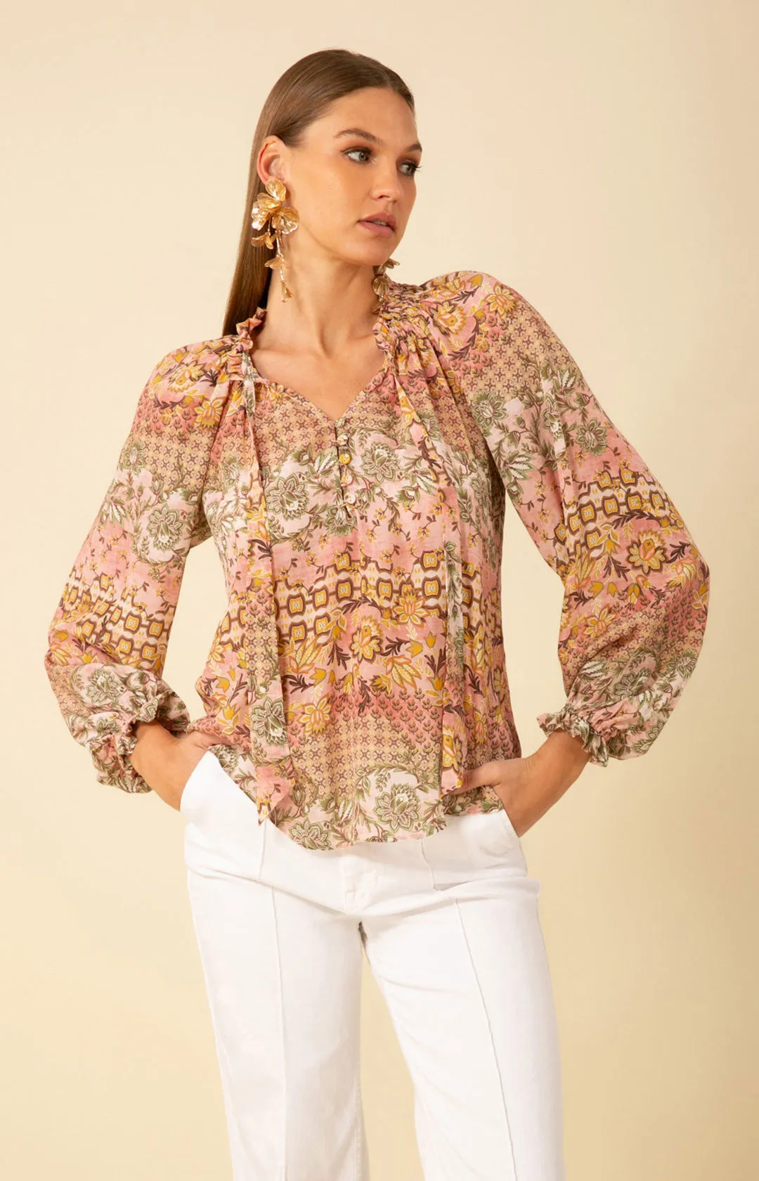 Raelyn Silk Top sold by Hale Bob product image thumbnail 5