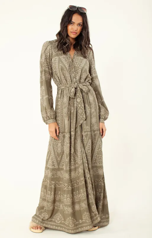 Lavinia Embroidered Maxi sold by Hale Bob