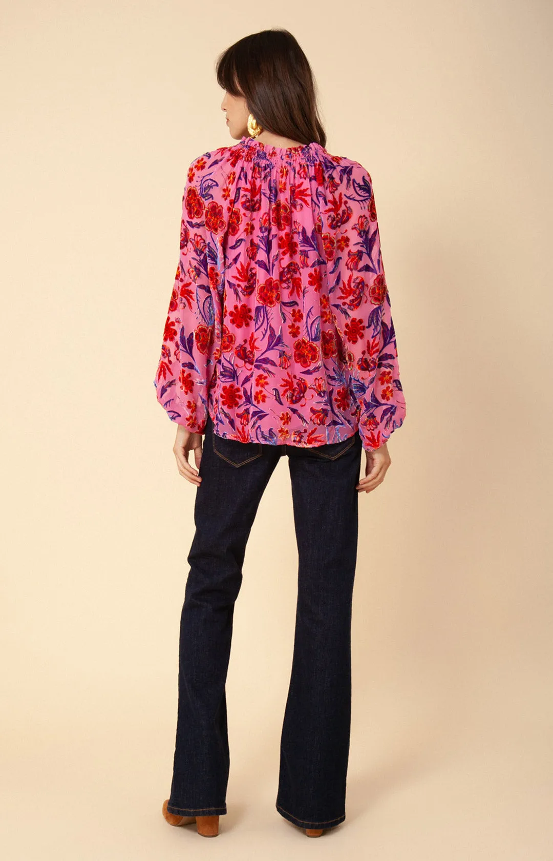 Cordelia Velvet Burnout Top sold by Hale Bob product image thumbnail 2