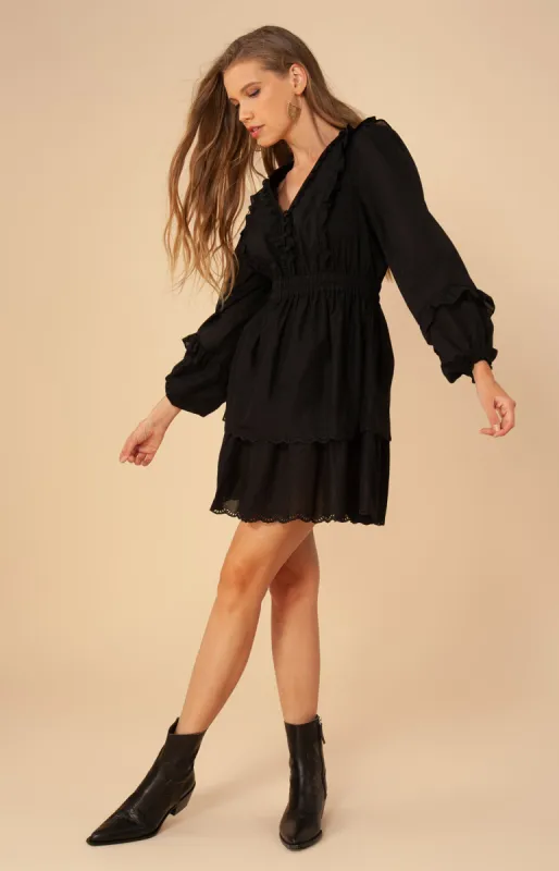 Christine Solid Tiered Dress sold by Hale Bob