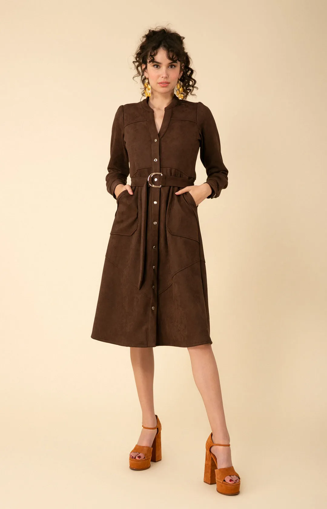 Romane Stretch Ultrasuede Dress sold by Hale Bob