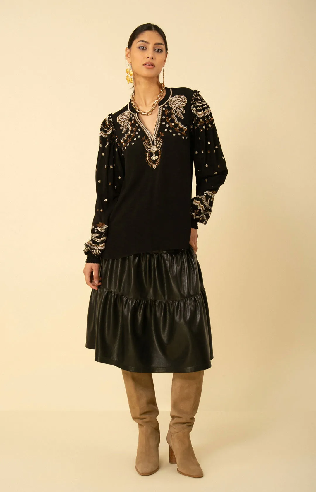 Claire Embroidered Top sold by Hale Bob product image thumbnail 3