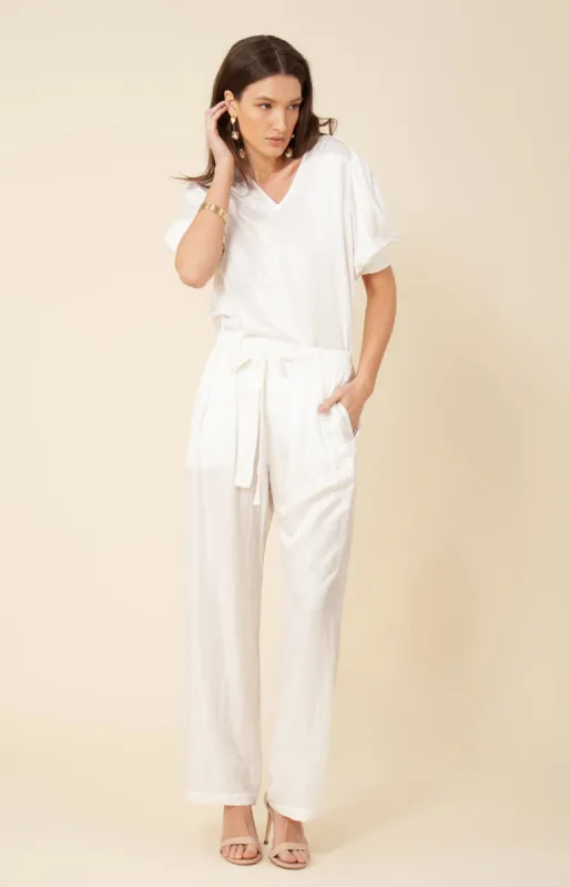 Nena Solid Charmeuse Pant sold by Hale Bob