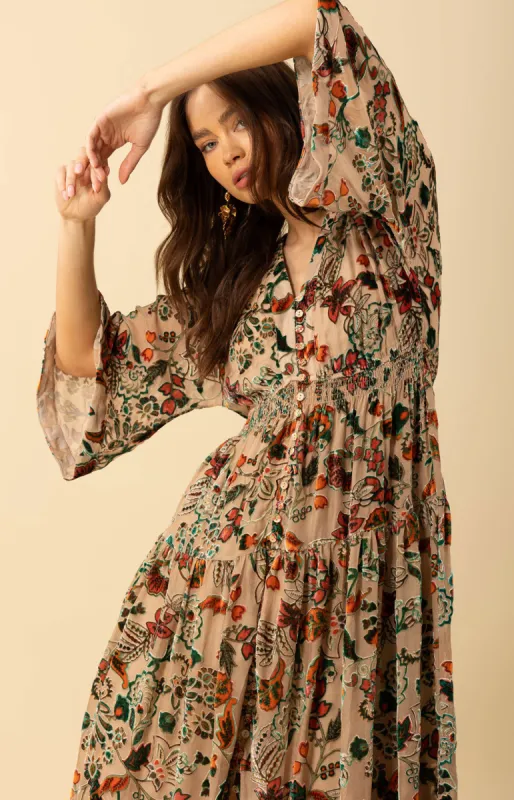 Raven Velvet Burnout Dress sold by Hale Bob
