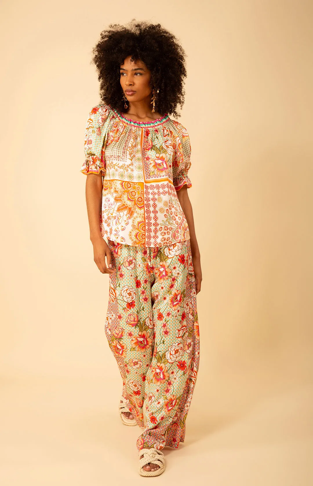 Tatum Charmeuse Balloon Sleeve Top sold by Hale Bob product image thumbnail 4