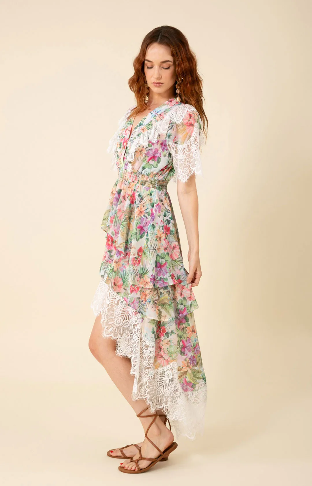 Annabelle Chiffon High Low Dress sold by Hale Bob product image thumbnail 5