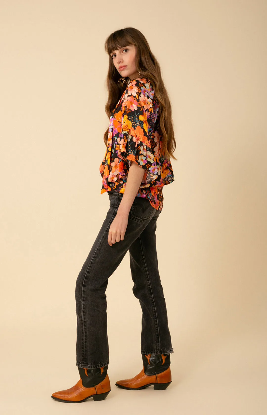 Alix Flutter Sleeve Top sold by Hale Bob product image thumbnail 4