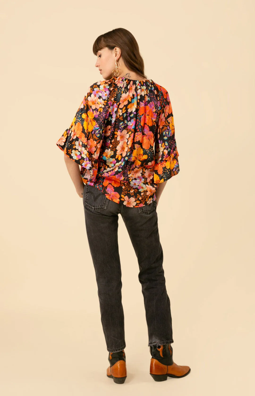 Alix Flutter Sleeve Top sold by Hale Bob product image thumbnail 2