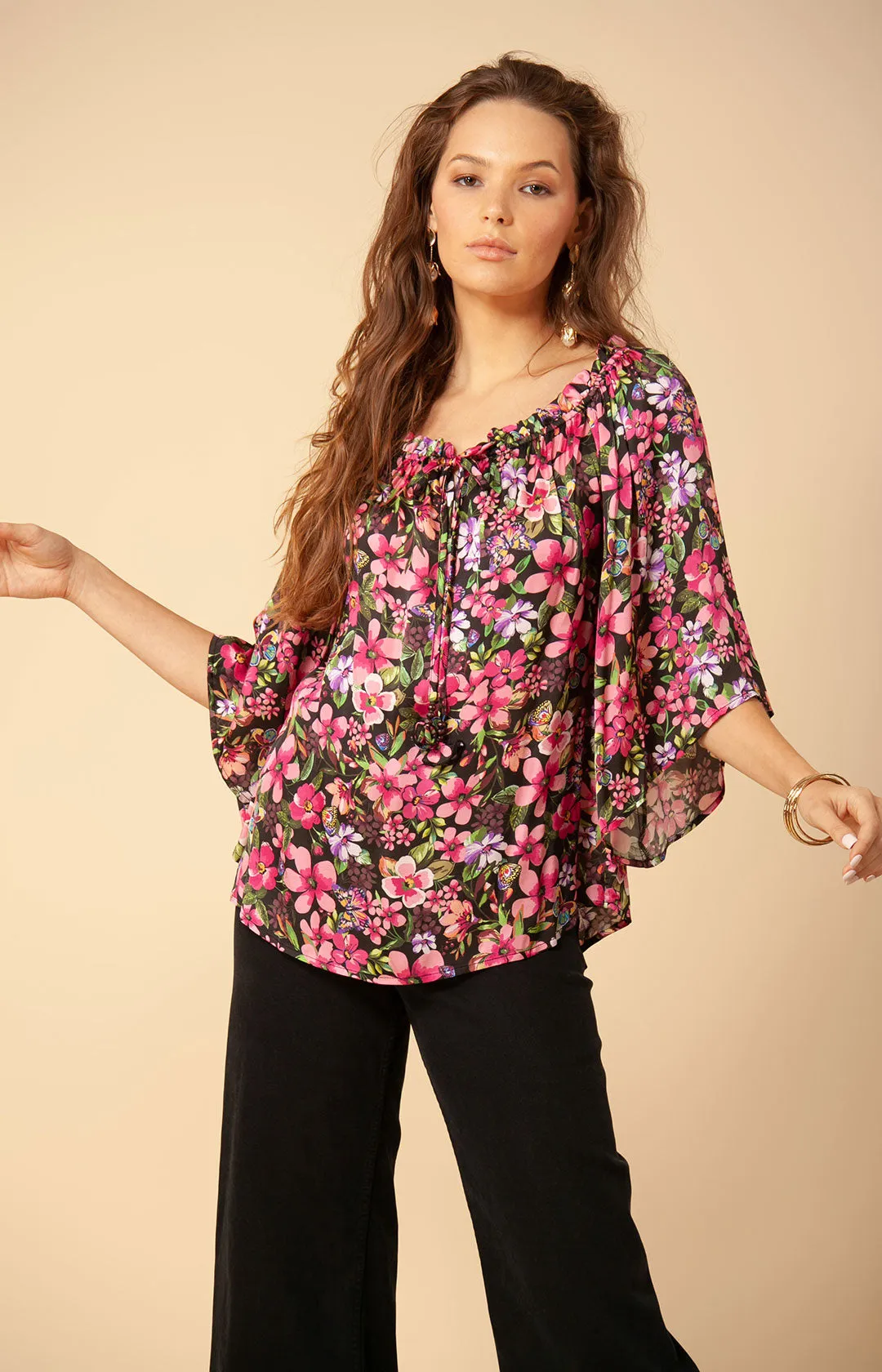 Lorra Washed Charmeuse Top sold by Hale Bob product image thumbnail 3