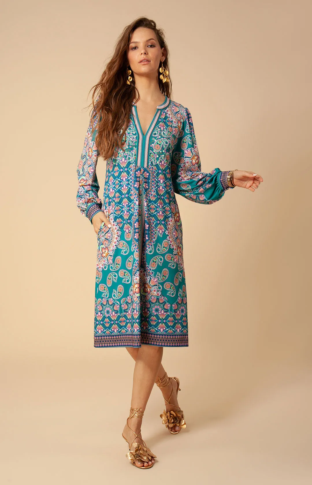 Kenley Midi Jersey Dress sold by Hale Bob product image thumbnail 5