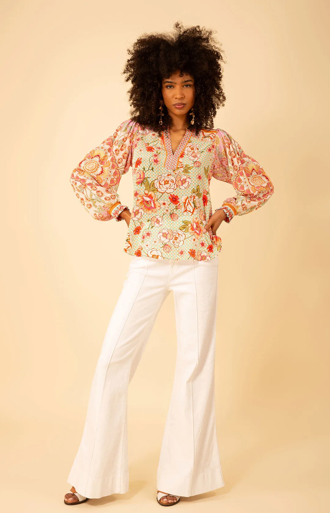 Gia Silk Crepe de Chine Top sold by Hale Bob