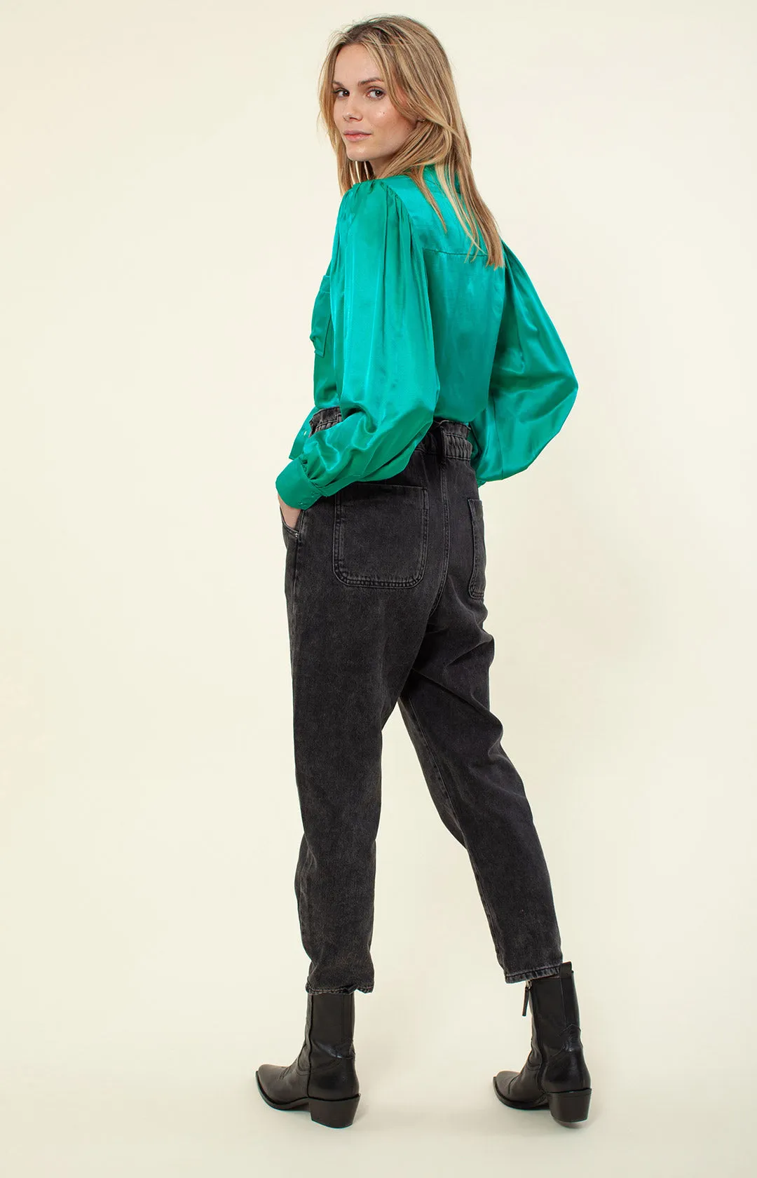 Yamei Solid Silk Top sold by Hale Bob product image thumbnail 2