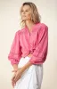 Angelina Solid Linen Top sold by Hale Bob
