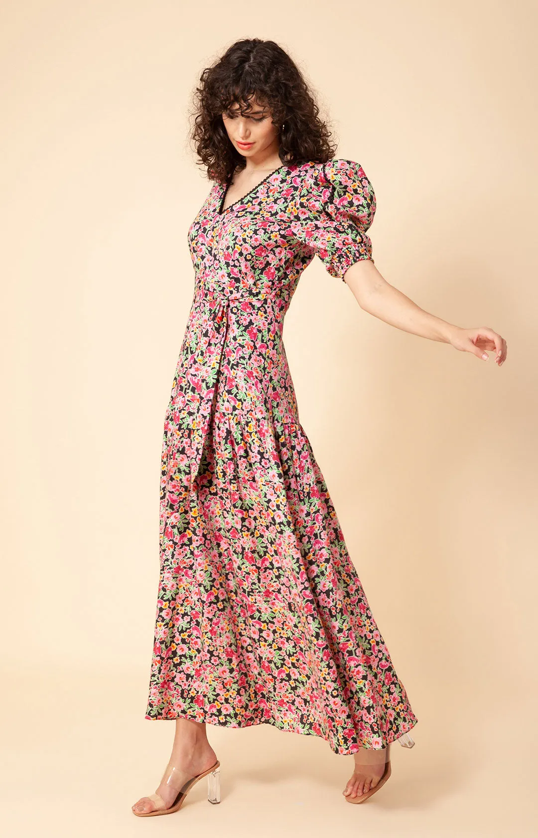 Dominica Embroidered Linen Maxi Dress sold by Hale Bob product image thumbnail 2