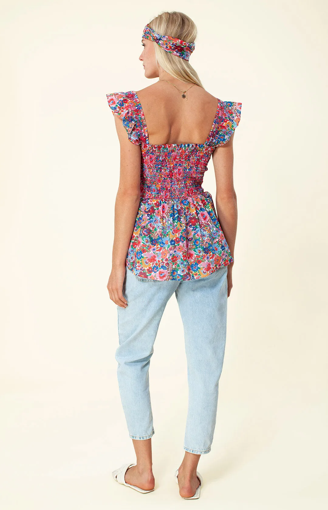 Wild Smocked Top sold by Hale Bob product image thumbnail 4