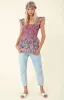 Wild Smocked Top sold by Hale Bob