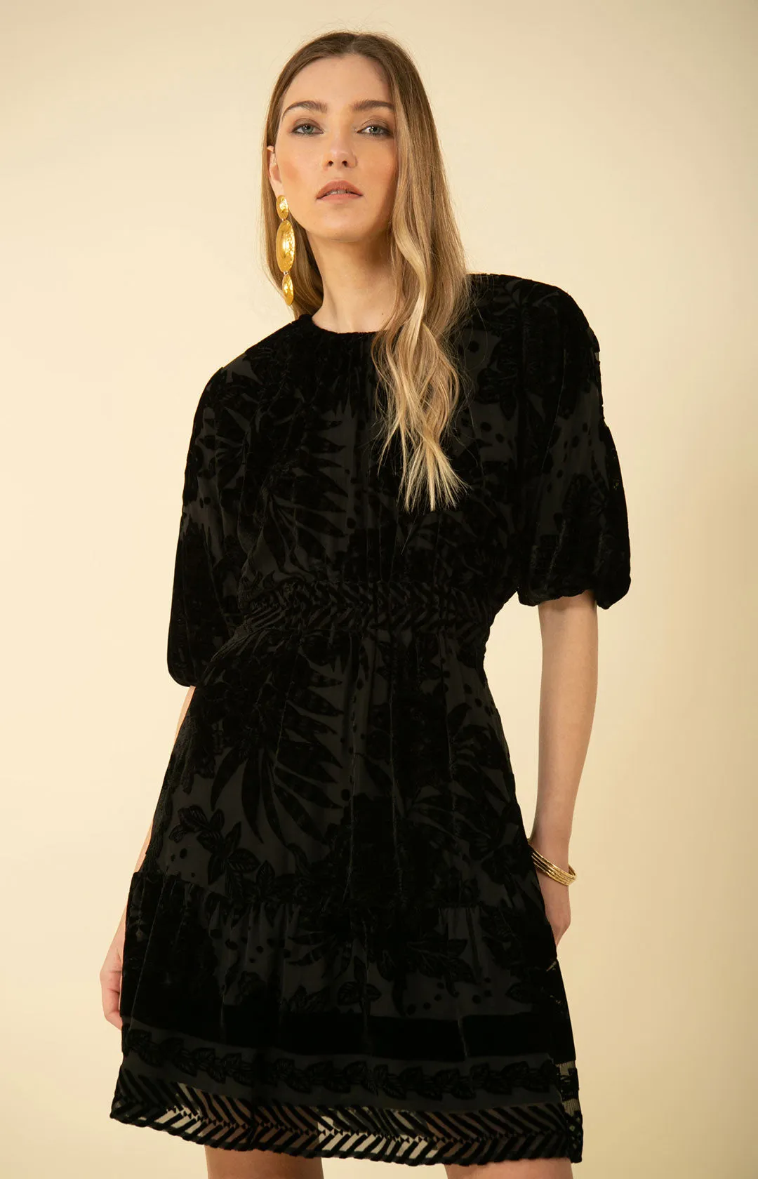 Ruby Solid Velvet Burnout Dress sold by Hale Bob