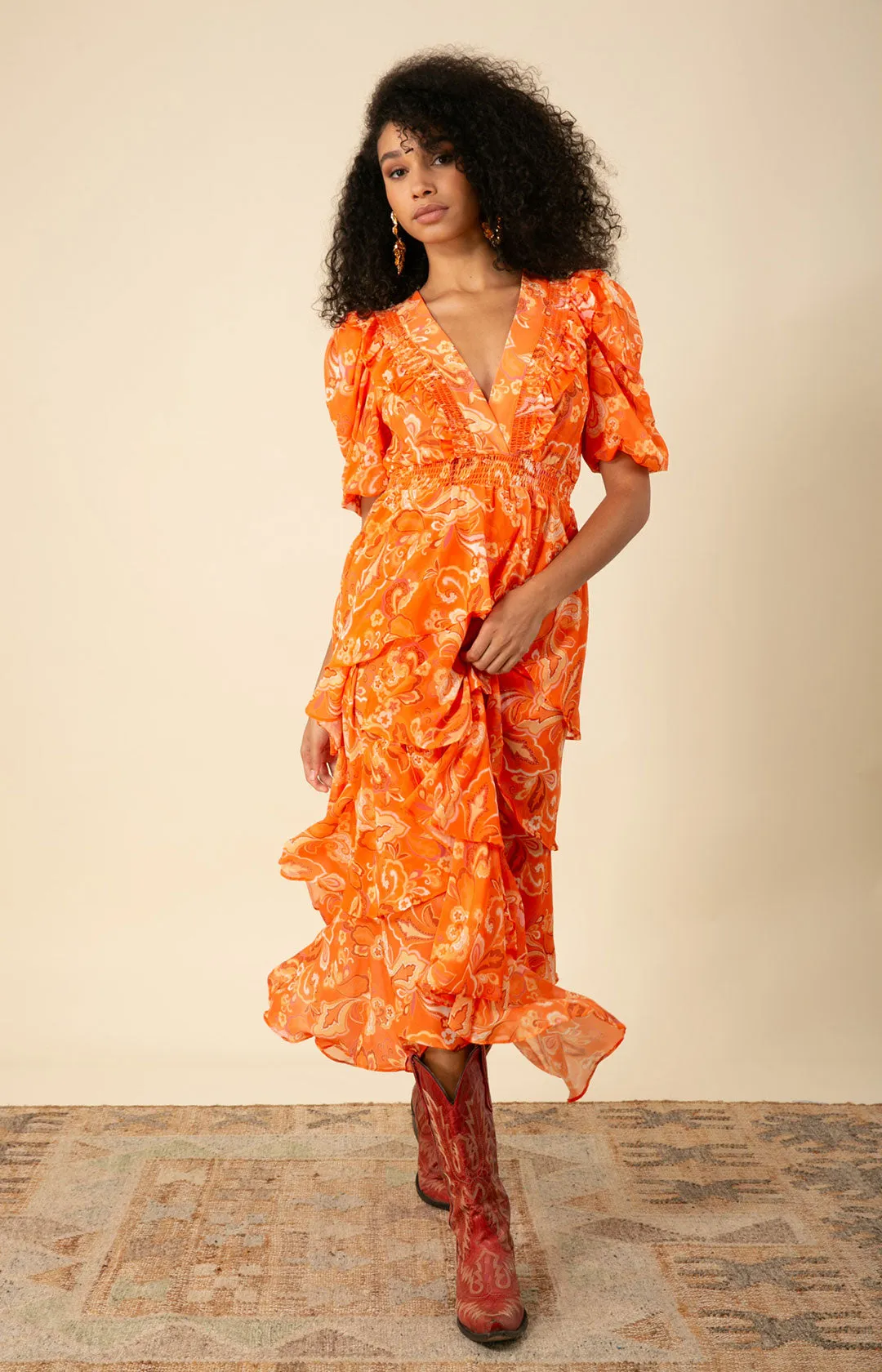 Dream Tiered Chiffon Dress sold by Hale Bob product image thumbnail 2