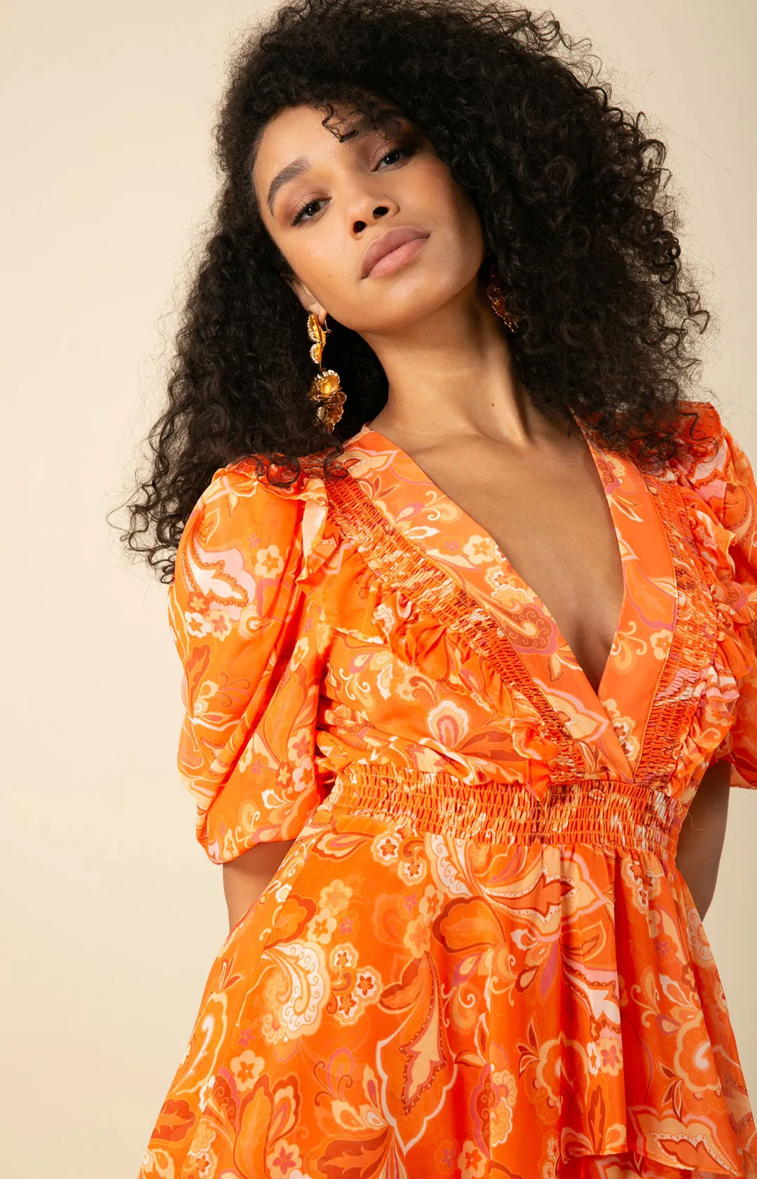 Dream Tiered Chiffon Dress sold by Hale Bob product image thumbnail 4