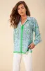 Gloria Silk Button Up Top sold by Hale Bob