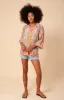Gloria Silk Button Up Top sold by Hale Bob