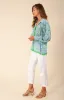 Gloria Silk Button Up Top sold by Hale Bob