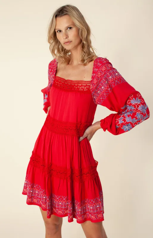 Darby Embroidered Dress sold by Hale Bob