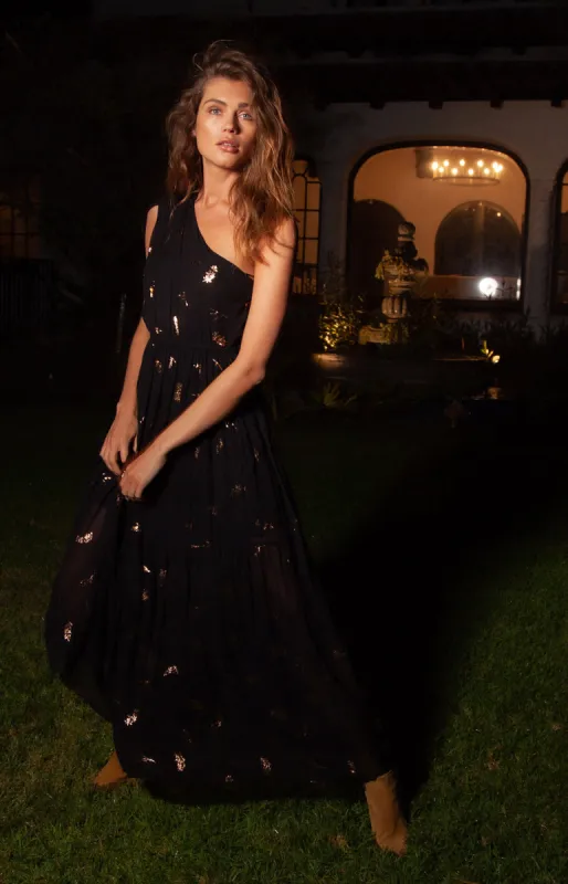 Hollynn Asymmetrical Solid Maxi Dress sold by Hale Bob