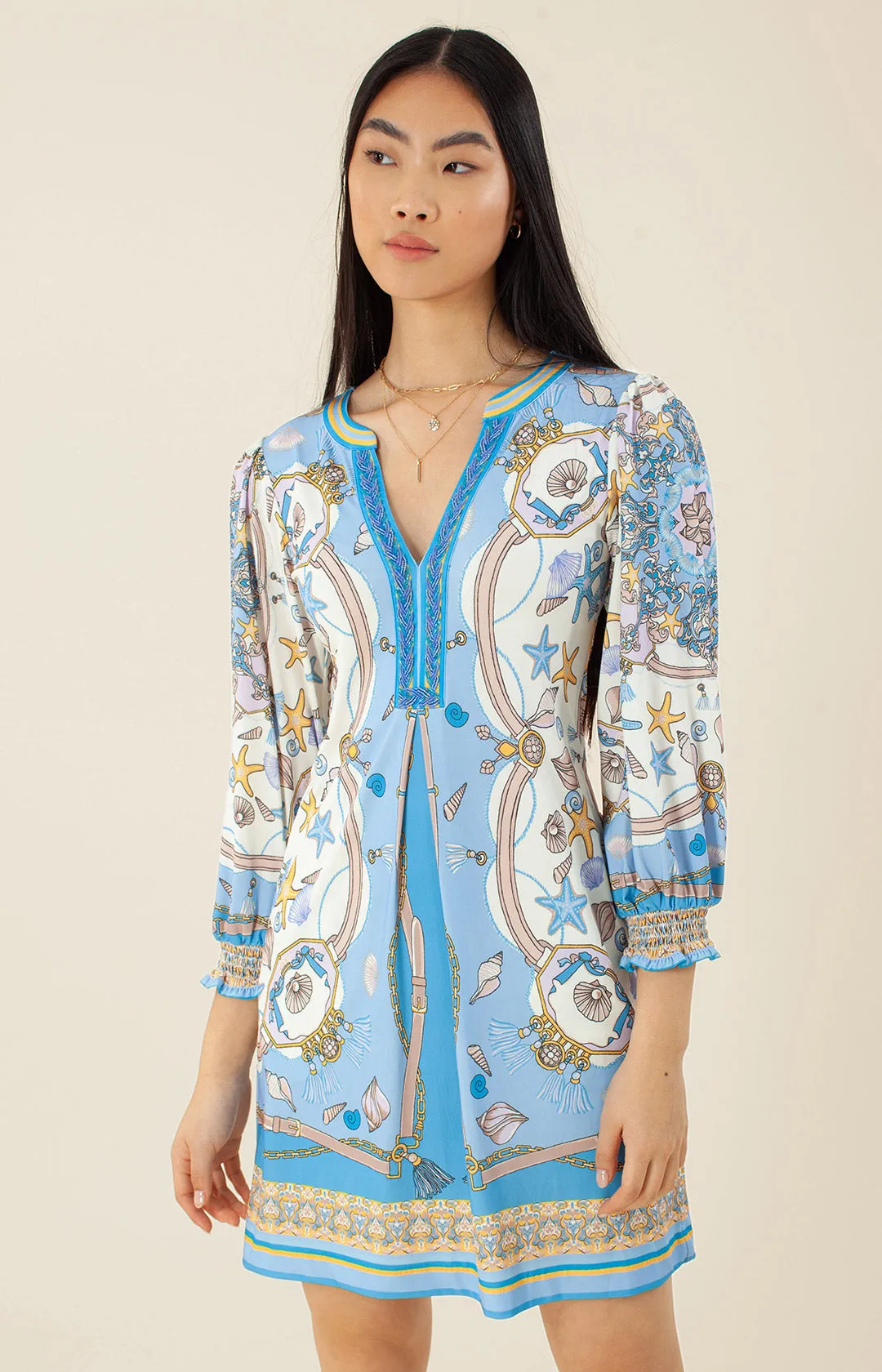 Hiroko Jersey Dress *Beaded* sold by Hale Bob product image thumbnail 3