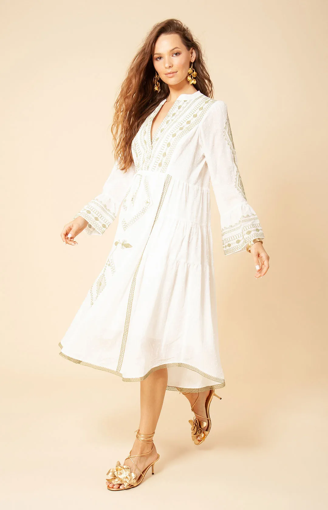 Tasha Embroidered Midi Dress sold by Hale Bob product image thumbnail 5
